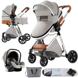 3 In 1 Baby Cars Stroller for Newborns Baby Accessories Baby Pram Buggies Stroller Lightweight Stroller Infant Multifuctional